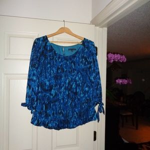Subtly sparkly blue top